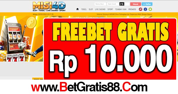 MISI4D-Freebet-Gratis-Rp-10.000-Tanpa-Deposit