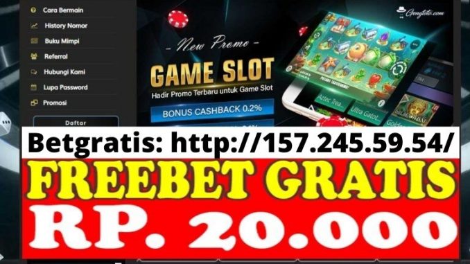 Freebet Gratis Rp 20 Ribu Tanpa Deposit Dari GENGTOTO