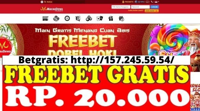 MACAUDEWA Freebet Gratis Rp 20 Ribu Game Slot Tanpa Deposit