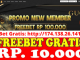 Freebet Gratis Rp 10 Ribu Tanpa Deposit Dari GUCCI76