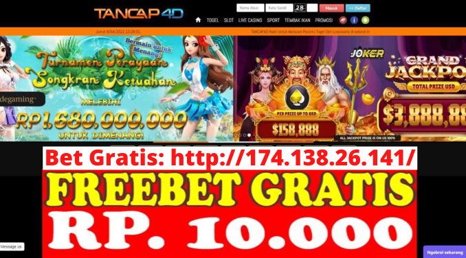 Freebet Gratis Rp 10 Ribu Tanpa Deposit Dari TANCAP4D