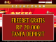 AGEN138 FREEBET GRATIS RP 20.000 TANPA DEPOSIT