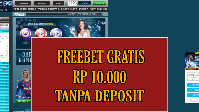 MASTERBOLA88 FREEBET GRATIS RP 10.000 TANPA DEPOSIT