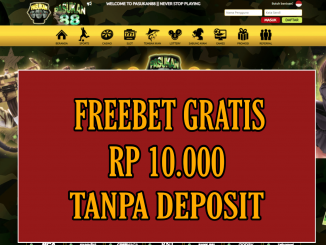 PASUKAN88 FREEBET GRATIS RP 10.000 TANPA DEPOSIT