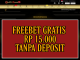 GACORMANIA777 FREEBET GRATIS RP 15.000 TANPA DEPOSIT