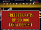 NINJA188 FREEBET GRATIS RP 20.000 TANPA DEPOSIT