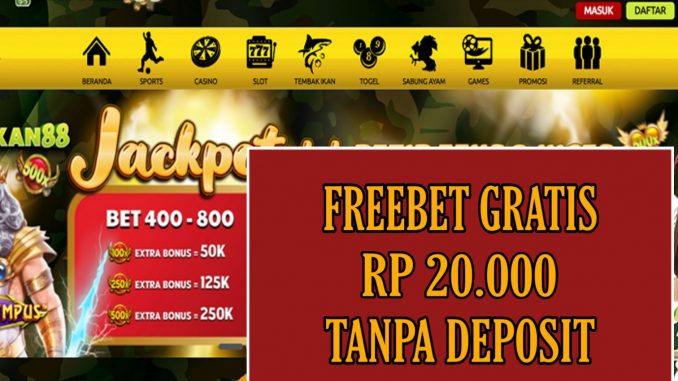 PASUKAN88 FREEBET GRATIS RP 20.000 TANPA DEPOSIT