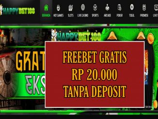 HAPPYBET188 FREEBET GRATIS RP 20.000 TANPA DEPOSIT