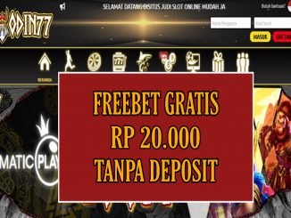 ODIN77 FREEBET GRATIS RP 20.000 TANPA DEPOSIT