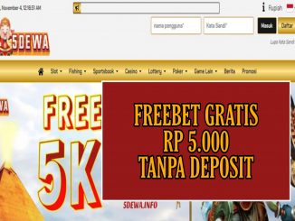 5DEWA FREEBET GRATIS RP 5.000 TANPA DEPOSIT