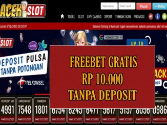 ACEKSLOT FREEBET GRATIS RP 10.000 TANPA DEPOSIT