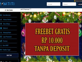 ZONATOTO FREEBET GRATIS RP 10.000 TANPA DEPOSIT