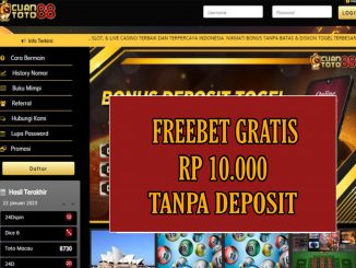 CUANTOTO88 FREEBET GRATIS RP 10.000 TANPA DEPOSIT