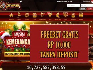 DEWA96 FREEBET GRATIS RP 10.000 TANPA DEPOSIT