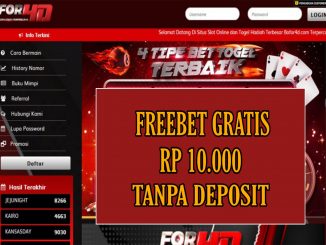 FOR4D FREEBET GRATIS RP 10.000 TANPA DEPOSIT