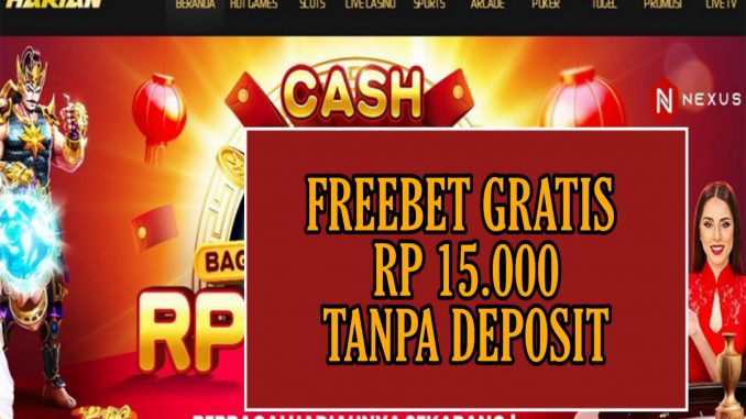 SLOTHARIAN FREEBET GRATIS RP 15.000 TANPA DEPOSIT