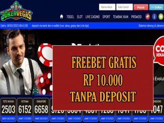 JOKERVEGAS FREEBET GRATIS RP 10.000 TANPA DEPOSIT